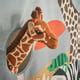 KURA bed curtain, multicolour/animals on the savannah - IKEA