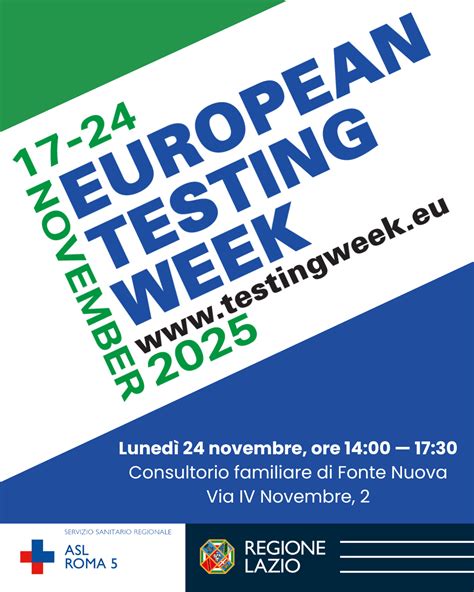 European Testing Week 2025: il 24 novembre test rapidi HIV e IST a ...