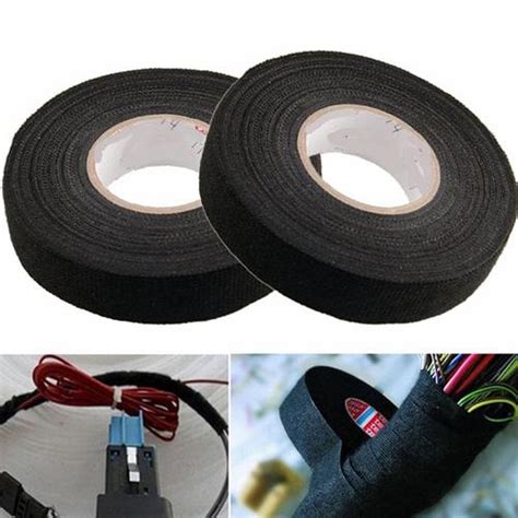 Jual 19mmx 15 meter Adhesive Cloth Fabric Tape Cable Looms Wiring ...