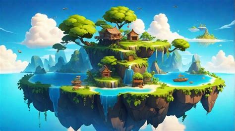 Floating Island Level Design 的图像结果