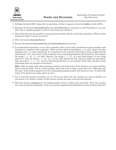 Image result for Computer Science Stack Practice Example Probelms