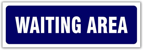 Signever Waiting Area Sign Board For Company Office Hospital Signage ...