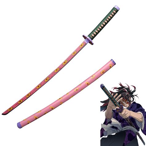 Buy Miugwp Demon Slayer Blade Kokushibou Cos Wooden Props Weapon Model ...
