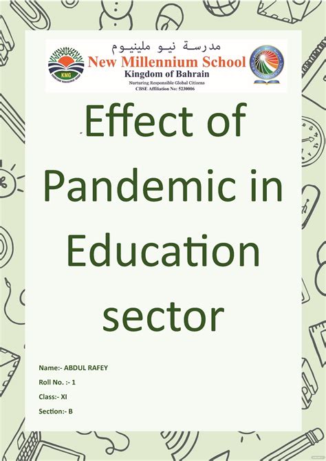 Effect of Pandemic on Education Sector - “Effect of Pandemic in ...