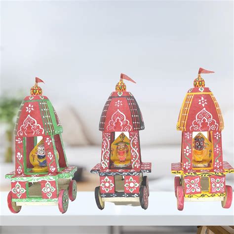 Buy RealCraft; INSPIRING LIFES Wood Chariots of Lord Jagannath ...
