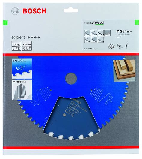Bosch Professional Circular saw blade for wood 254mm dia 30mm bore 32 ...