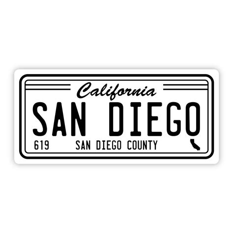"San Diego California 619" Bumper Sticker/Vinyl Sticker (5 inch) | San ...