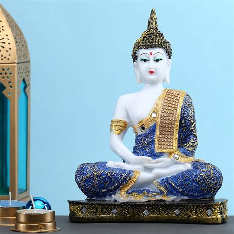 Buy GW Creations Gautam Buddha Statue for Spiritual Home Polyresin ...