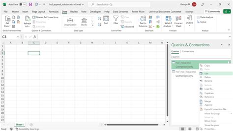 Append Query Excel 的图像结果