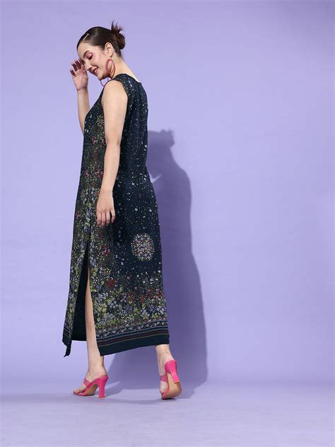 StyleStone Women's Rayon Panel Printed Dress – Stylestone