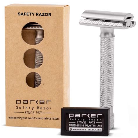 PARKER Safety Razor Men Variant Adjustable Double Edge Safety Razor And ...
