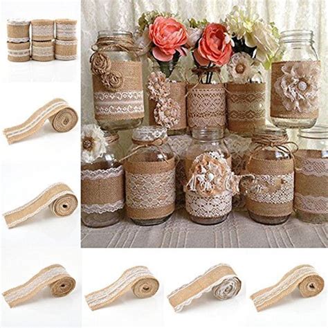 KTM Healthcare® 01 : 2M Vintage Jute Burlap Hessian Ribbon Roll with ...