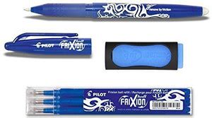 Pilot Pen 1 Frixion Ball Blue Ink Eraser Set of 3 - 1 Frixion Ball Blue ...