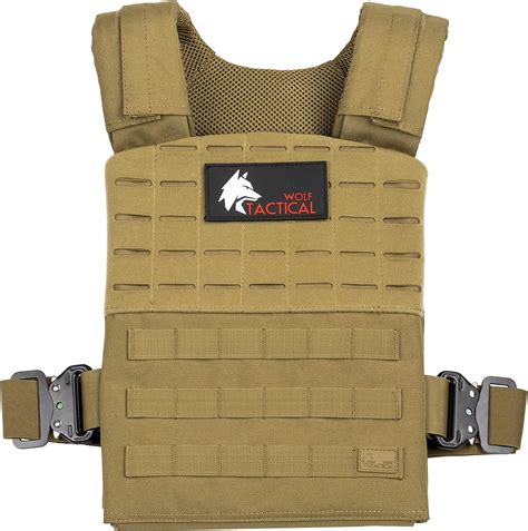 Buy WOLF TACTICAL Quick-Release Weighted Vest for Men Workout Vest ...