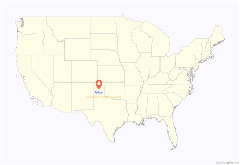 Map of Fritch city - Thong Thai Real