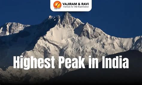 Highest Peak in India, List, State Name, Height, Range
