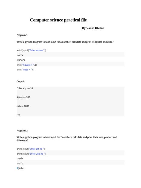 Image result for Computer Practical File