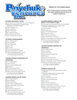 Fillable Online boychuk BVI Import and Visa Authorization Form ...