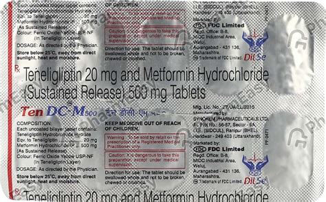 Ten Dc M 500 Strip Of 10 Tablets: Uses, Side Effects, Price & Dosage ...