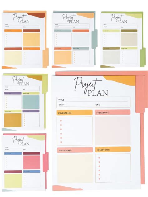 Project File Folders 24 Pack - Cute File Folders Colored, Project ...