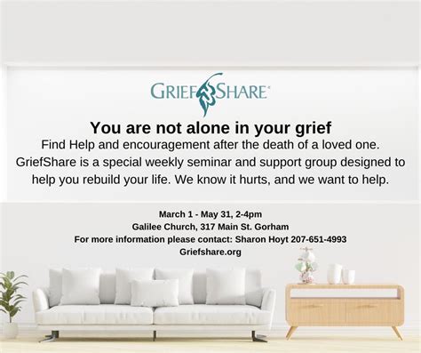 GriefShare, 317 Main St Gorham, ME, United States, Maine 04038, 1 March ...