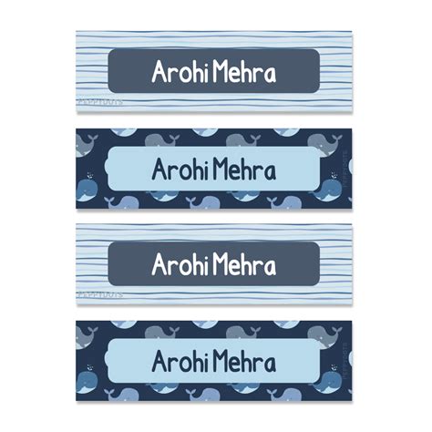 Waterproof Labels - Whale – Peppydots