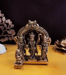 the house of metal Ram Darbar Statue/Idol-Lord Rama Laxman & Sita ...