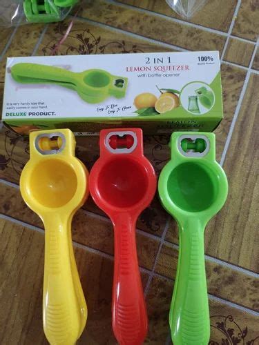 Lemon Squeezer - Pexon Plastic Lemon Squeezer With Bottle Opener ...