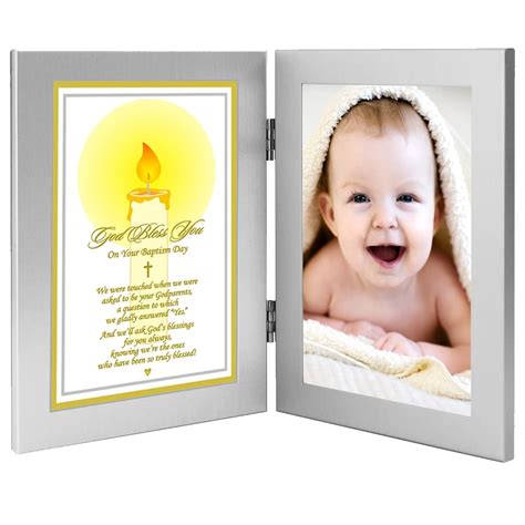 Godchild Baptism Keepsake Gift from Godparents - Add Photo : Amazon.in ...