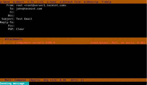 Send Mail in Script Using Mutt 的图像结果