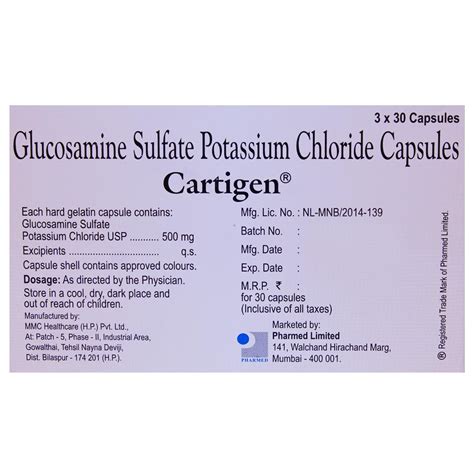 Cartigen Capsule 30's Price, Uses, Side Effects, Composition - Apollo ...