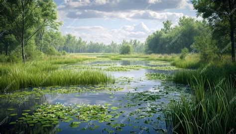 A theme focused on the importance of wetland ecosystems in water purification and biodiversity ...