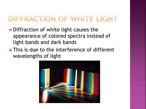 Image result for A Level Physics White Light Diffraction