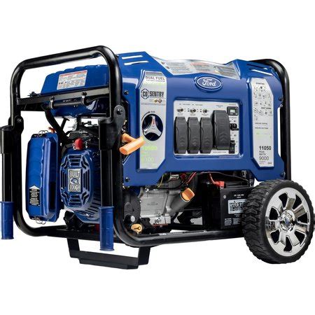 Ford Portable Generator, Gasoline/Liquid Propane, 9,000 W/8,100 W Rated ...