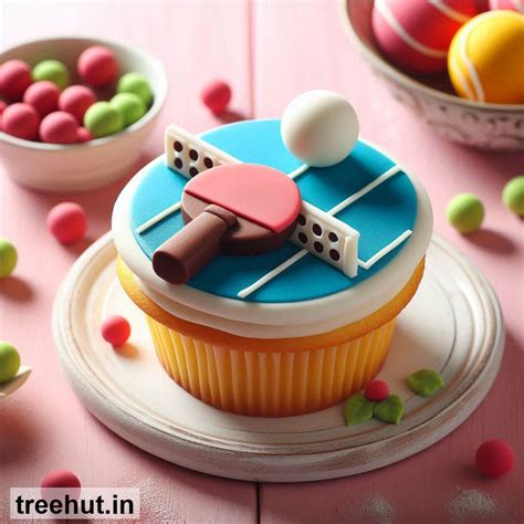 Table Tennis Cupcake Ideas, Mini Cake Ideas, Cake Decoration Ideas