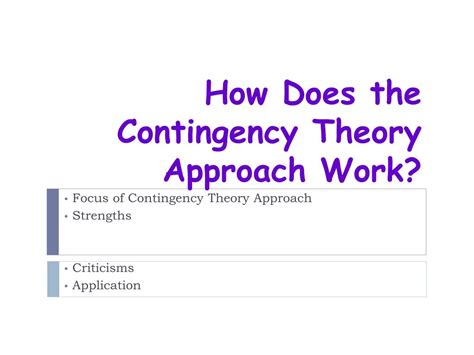 Image result for Contingency Theory
