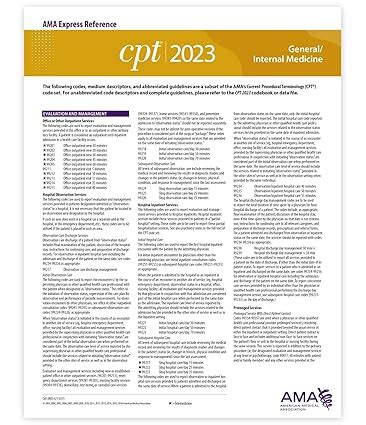 Buy CPT 2023 Express Reference Coding Card: General/Internal Medicine ...