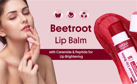 Buy Aravi Organic Tinted Beetroot Lip Balm With SPF 50 PA+++ & Kojic ...