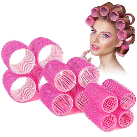 SIYAA Velcro Rollers for Hair, 12Pcs Hair Rollers for Volume, Jumbo ...