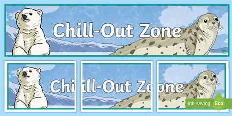 Arctic-Themed Chill Out Zone Display Banner