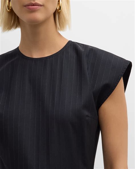 Mantu Cap-Sleeve Midi Dress | Neiman Marcus