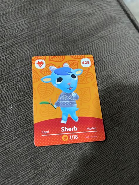 Elegant Nintendo Sherb Animal Crossing Series 5 amiibo Card ...