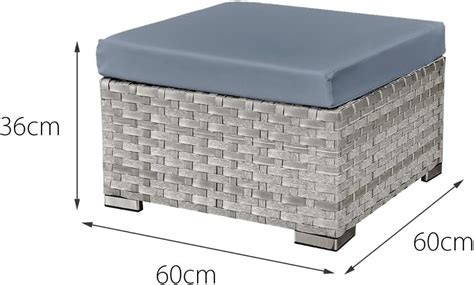 Buy Oseasons Trinidad Deluxe Rattan 8 Seat Modular Sofa Set with GRC ...