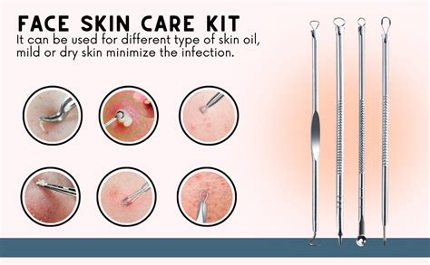 Tuch-much Blackhead And White Head Removal Facial Cleansing Tool Kit| 4 ...