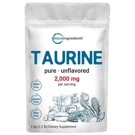 Best Taurine Supplement – Pure Taurine Powder for Humans, Dogs & Cats – Micro Ingredients