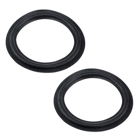 Dnyta 2pcs Speaker Foam Surround Rings Round Rubber Edge Speaker Repair ...