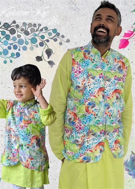Tura Turi Cotton Nehru Jacket | Kukdoo Koo | Newborn to Adult