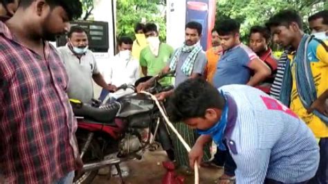 Tension ran high at a fuel station in Nayagarh district in Odisha after ...