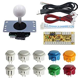 SJ@JX Arcade Game Controller Button Microswitch 8 Way Joystick Zero ...