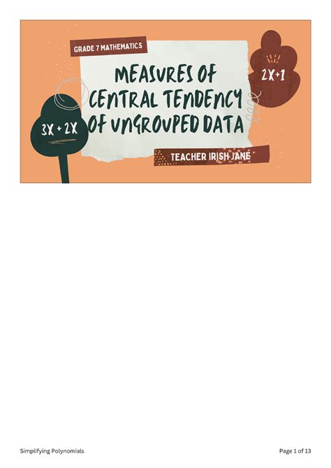 Polynomials Simplify Lesson 的图像结果